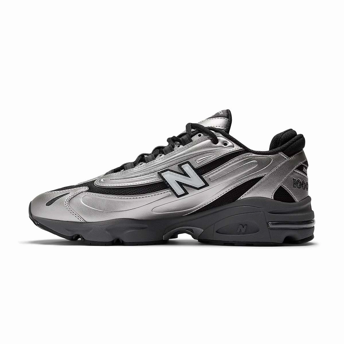 1000 'Silver Metallic Green' New Balance sneaker close-ups