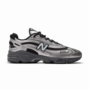 1000 'Silver Metallic Green' New Balance retro-inspired sneakers