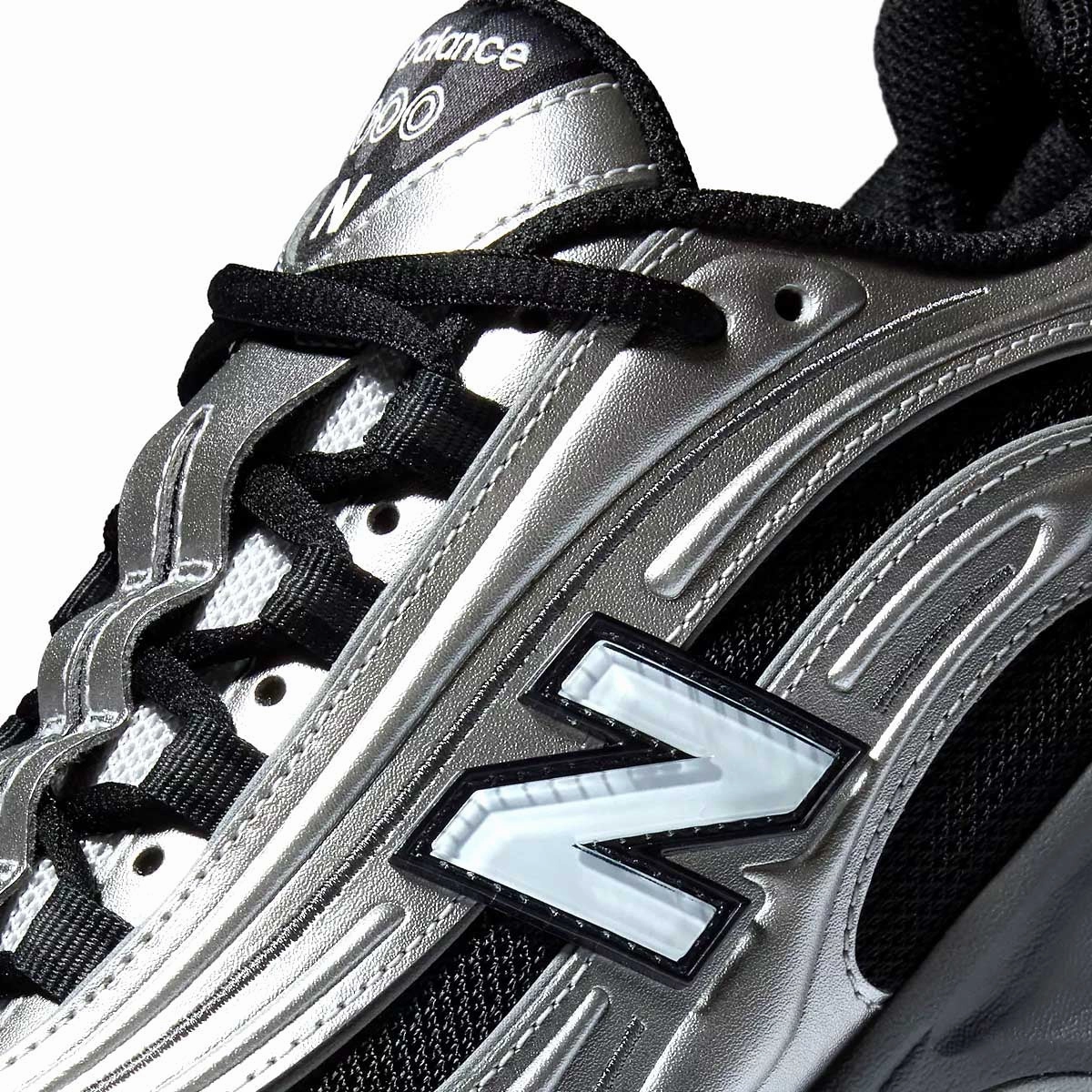 1000 'Silver Metallic Green' New Balance sneaker close-ups