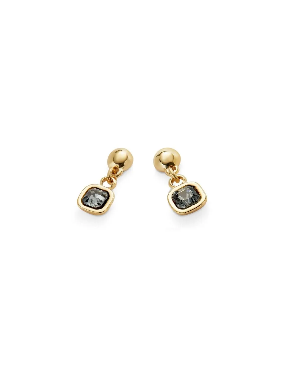 18k Gold Plated Ser Expresiva Black Earrings PEN0998NGRORO0U Unode50 Jewelry And Accessories