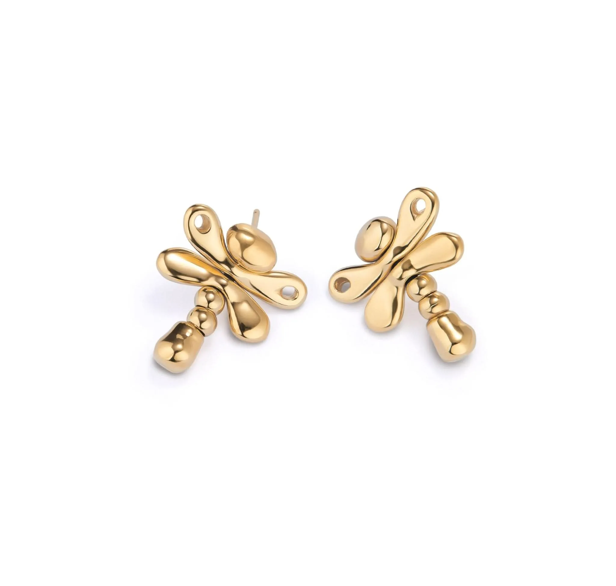 18k Gold Plated Ser Rebelde Gold Earrings PEN0970ORO0000U Unode50 Jewelry And Accessories