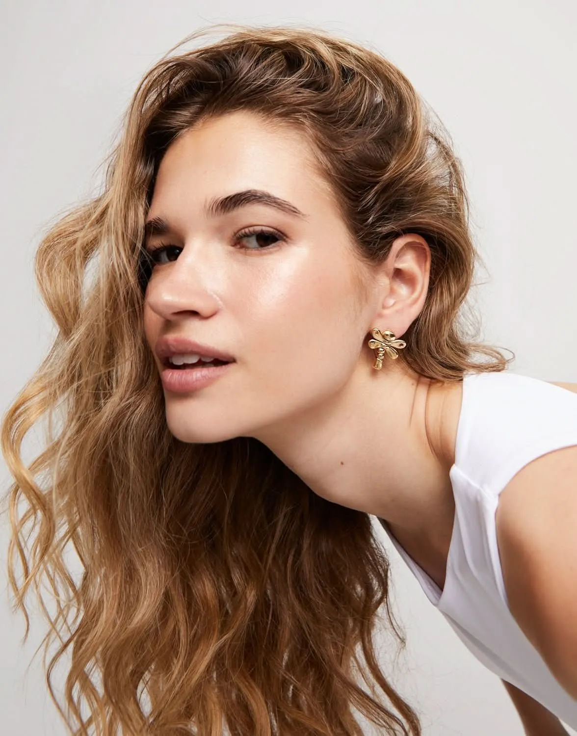 18k Gold Plated Ser Rebelde Gold Earrings PEN0970ORO0000U Unode50 Jewelry And Accessories