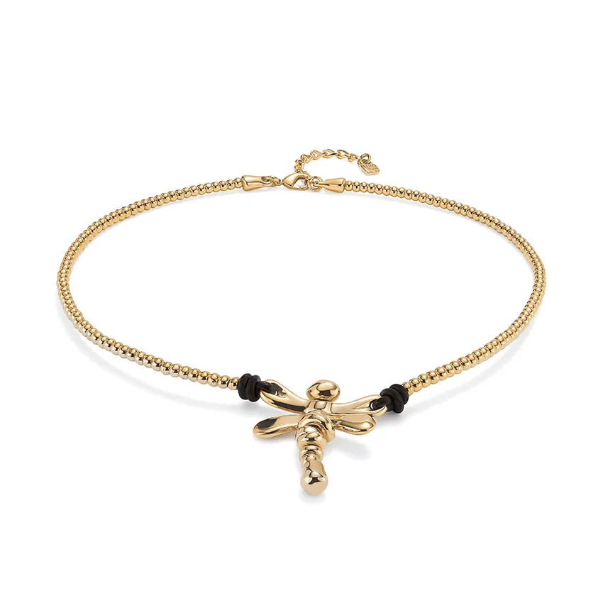 18k Gold Plated Ser Rebelde Gold Necklace COL1960ORO0000U Unode50 Jewelry And Accessories