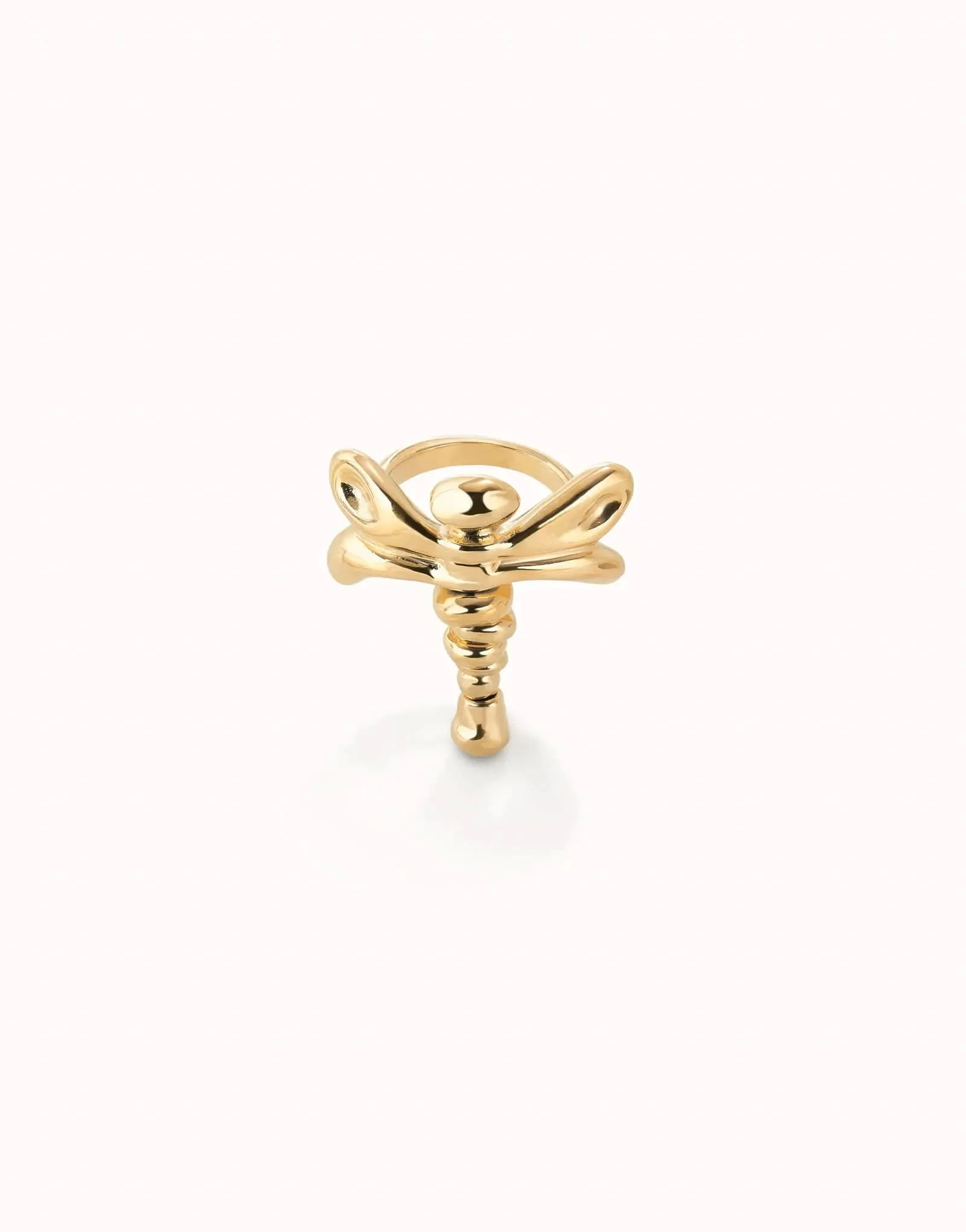 18k Gold Plated Ser Rebelde Gold Ring ANI0820ORO000 Unode50 Jewelry And Accessories