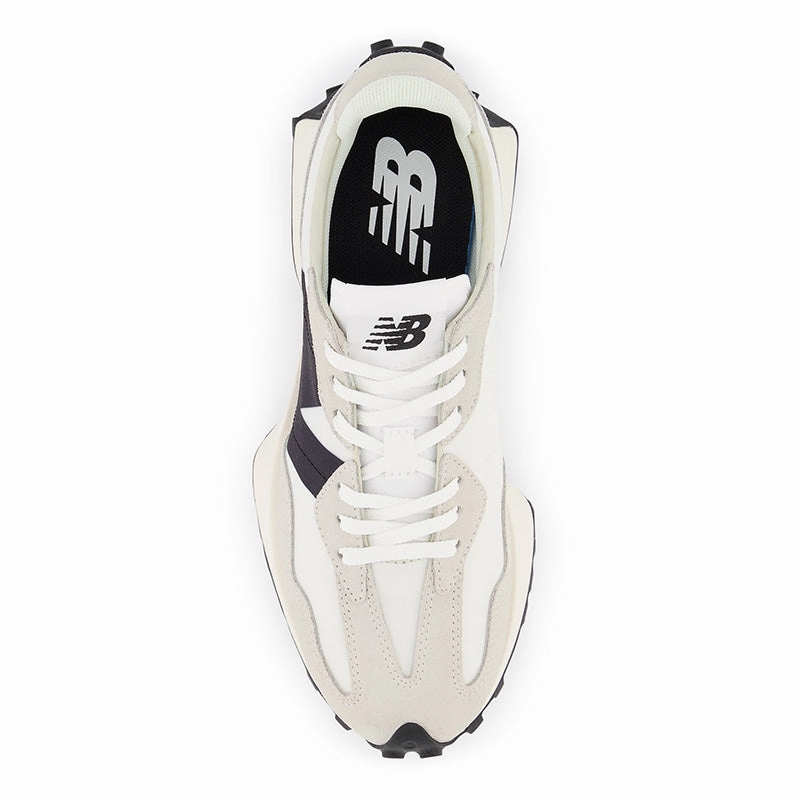 327 - Sea Salt with White and Black - Women's New Balance lifestyle shoes