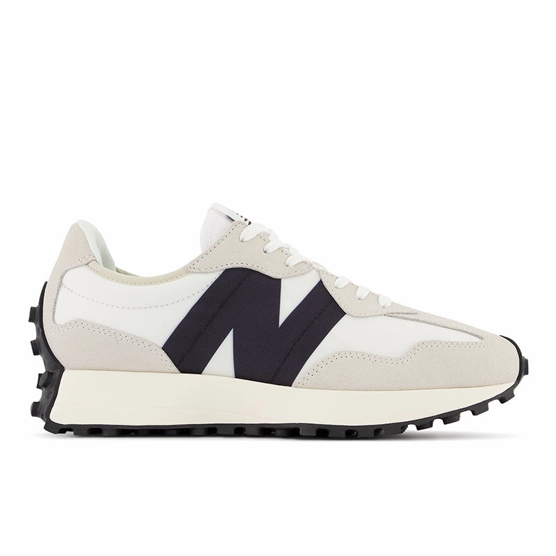 327 - Sea Salt with White and Black - Women's New Balance lifestyle shoes