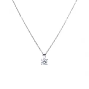 4 Claw Cubic Zirconia Solitaire 0.90ct Pendant P4919 Diamonfire Jewellery