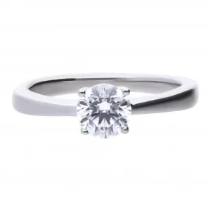 4 Claw Cubic Zirconia Solitaire 1ct Ring R3752 Diamonfire Jewellery