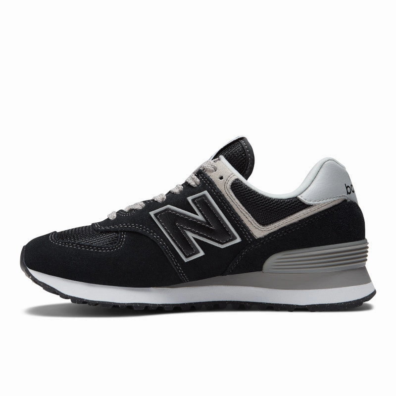 574 Core - Black with White - Women's New Balance lifestyle shoes