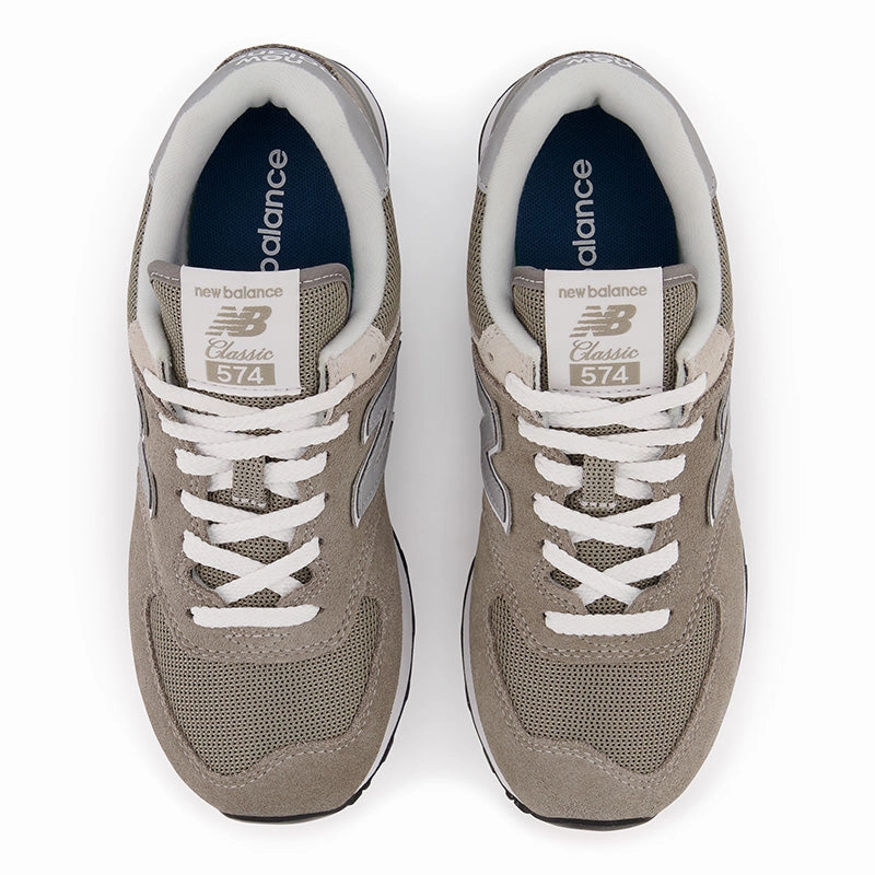 574 Core - Grey with White - Women's New Balance lifestyle shoes