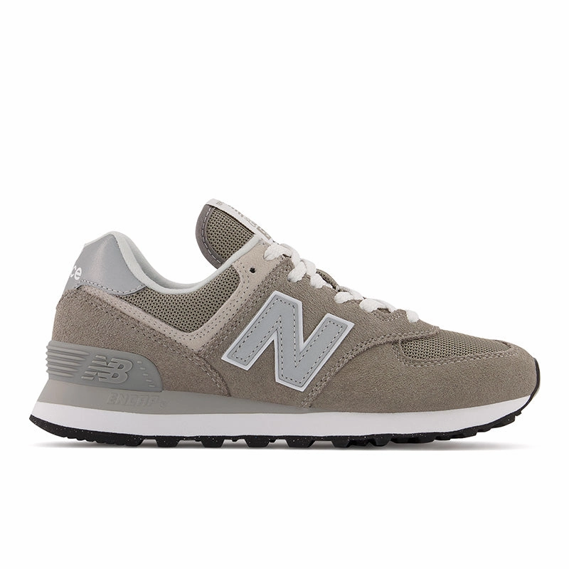 574 Core - Grey with White - Women's New Balance lifestyle shoes