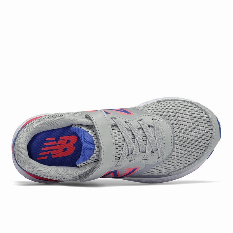 680v6 - Aluminum with Cobalt - Kids New Balance lifestyle shoes