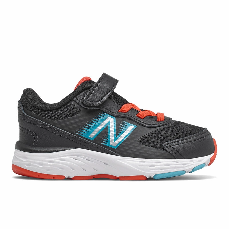 680v6 - Black with Ghost Pepper - Kids New Balance lifestyle shoes