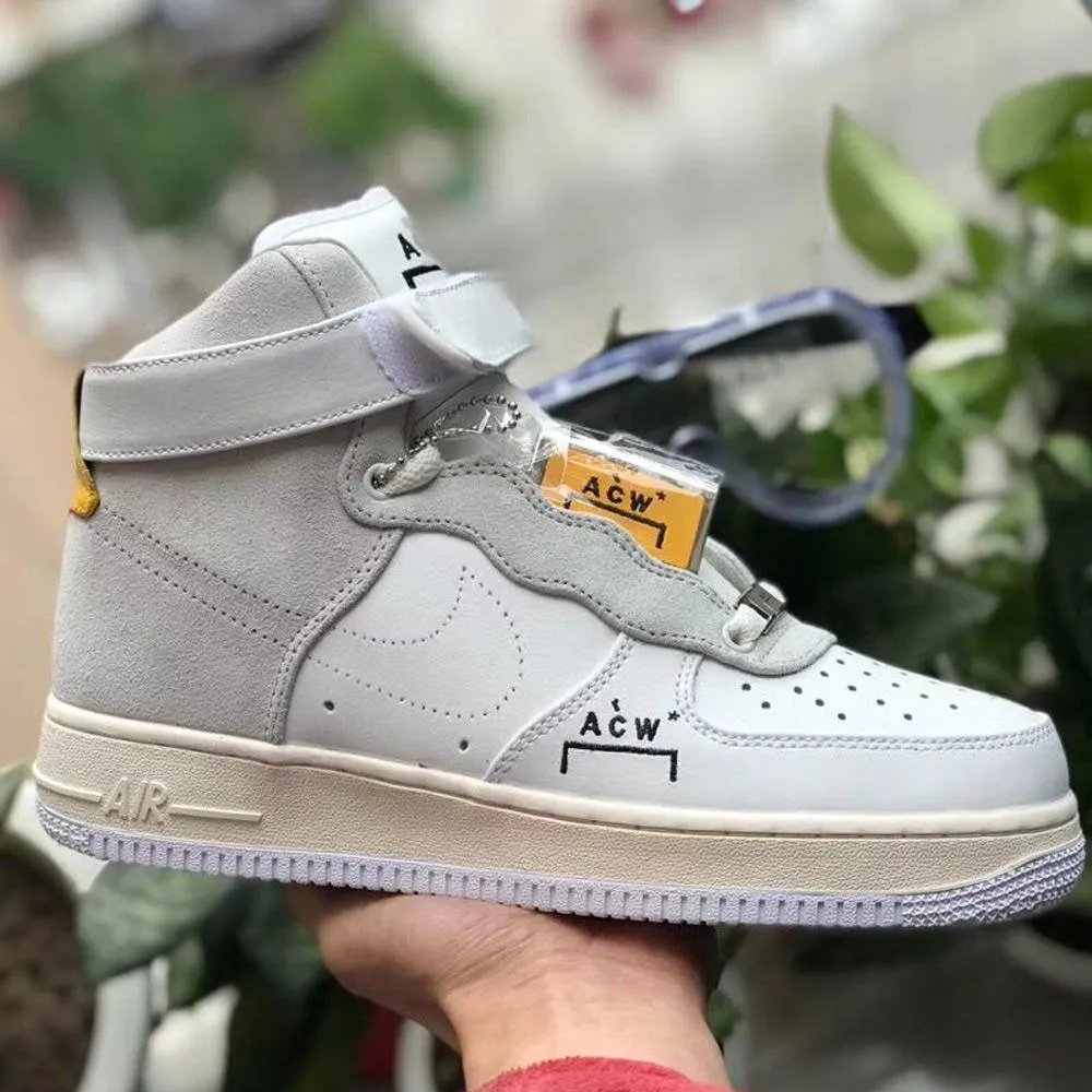A-COLD-WALL X Nike Air Force 1 High "White-Grey" Nike Air Force 1 low-top sneakers