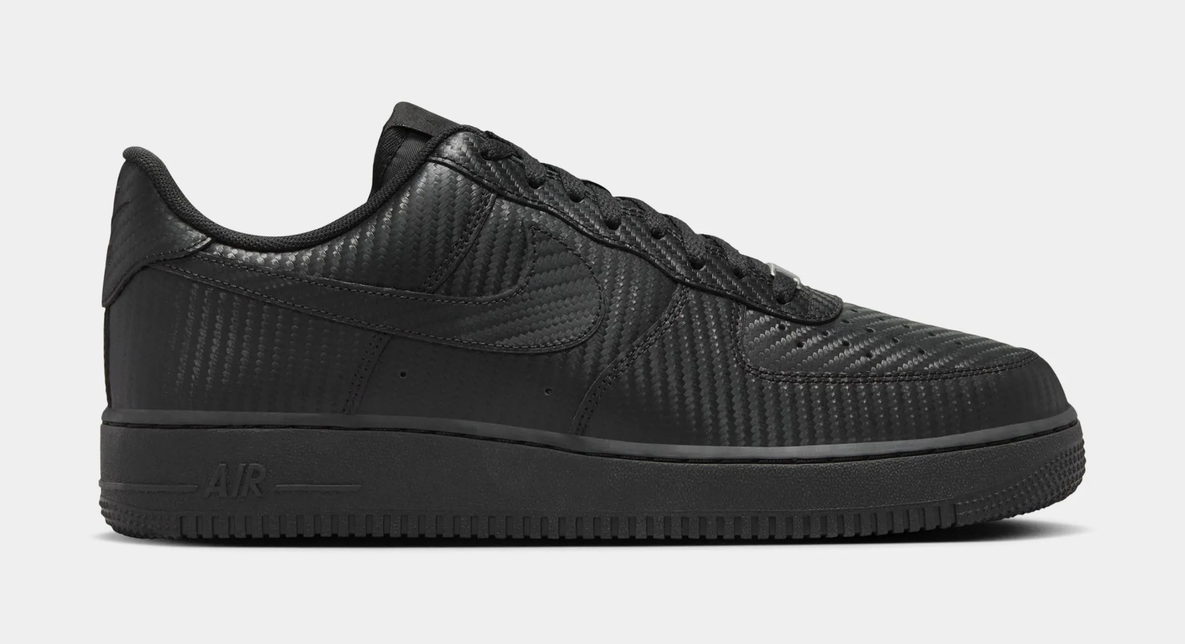 Air force 1 '07 Black Carbon Fiber Mens Lifestyle Shoes (Black/Black) nike air force 1 timeless streetwear shoes