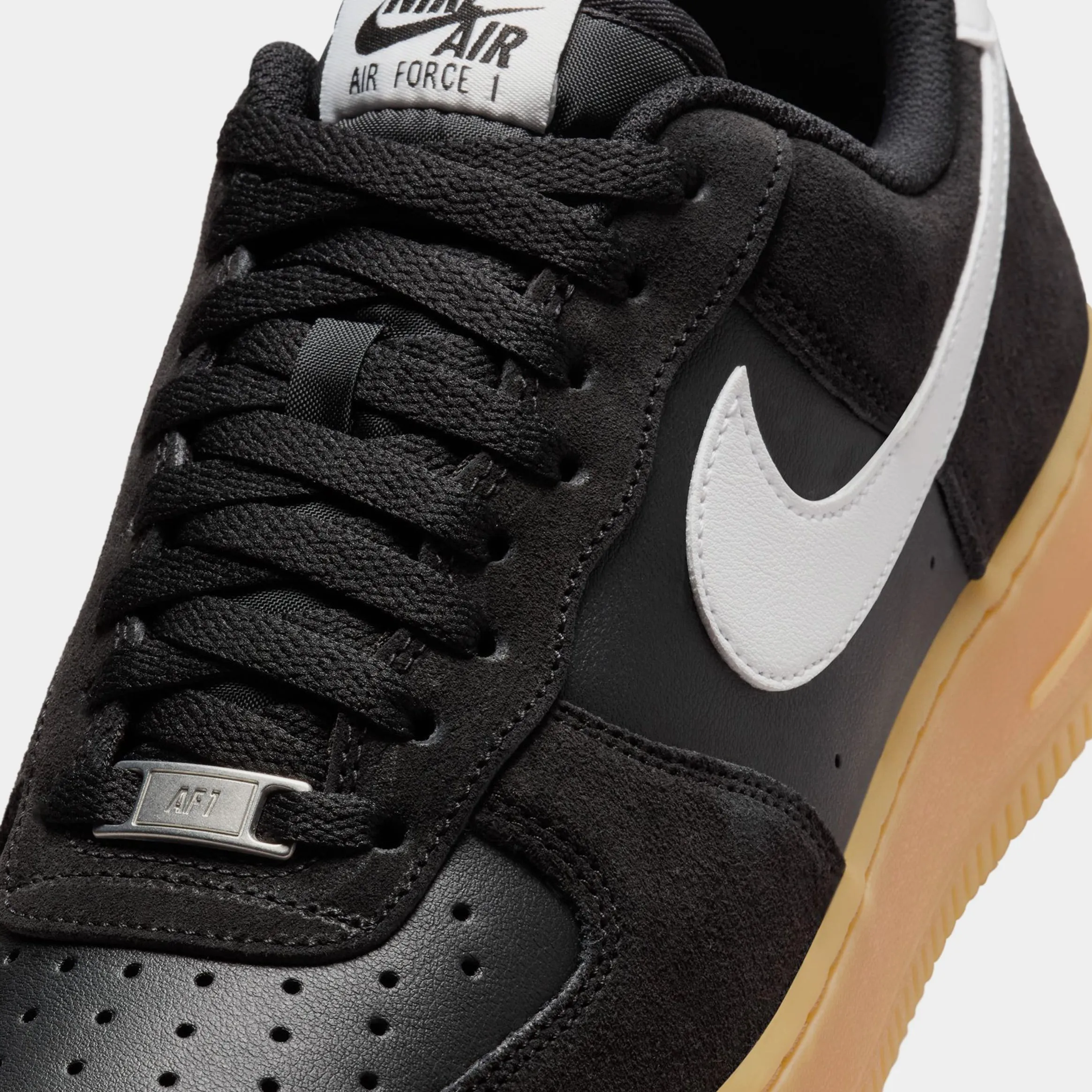 Air Force 1 '07 LV8 Gum Pack Mens Basketball Shoes (Black/Summit White/Gum Light Brown) Nike Max 95 versions