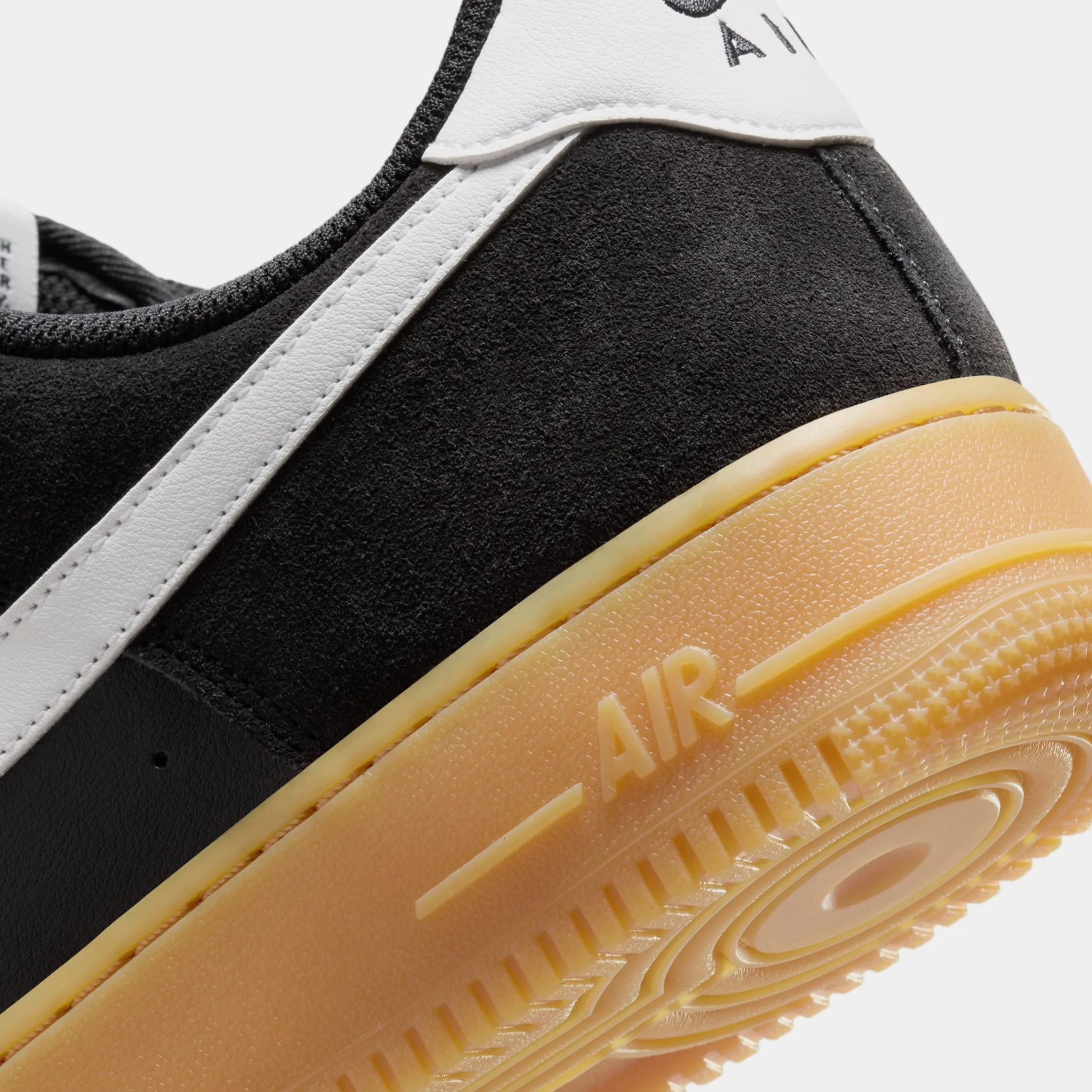 Air Force 1 '07 LV8 Gum Pack Mens Basketball Shoes (Black/Summit White/Gum Light Brown) Nike Max 95 versions