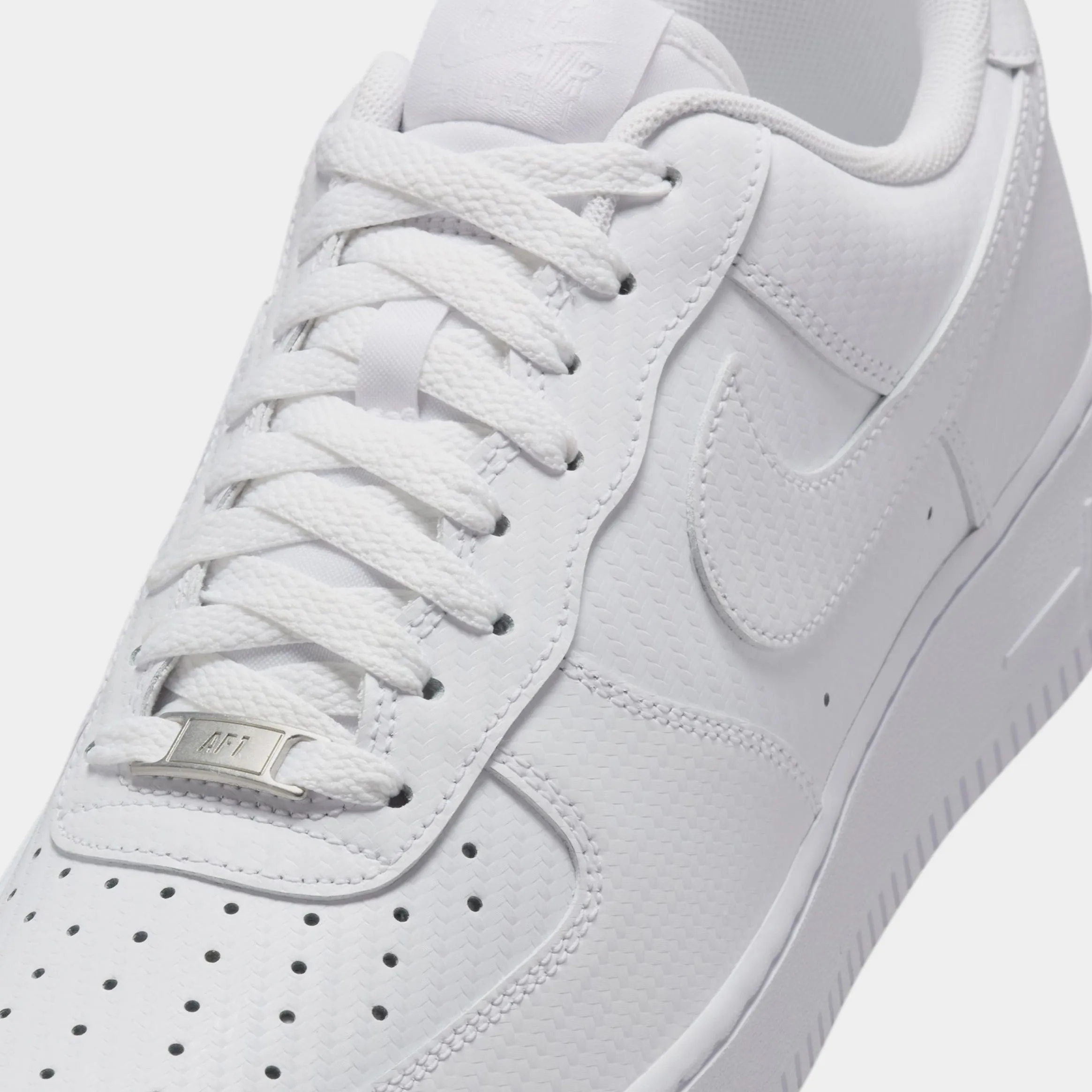 Air Force 1 '07 Texture Mens Lifestyle Shoes (White/White) Nike Max 95 versions