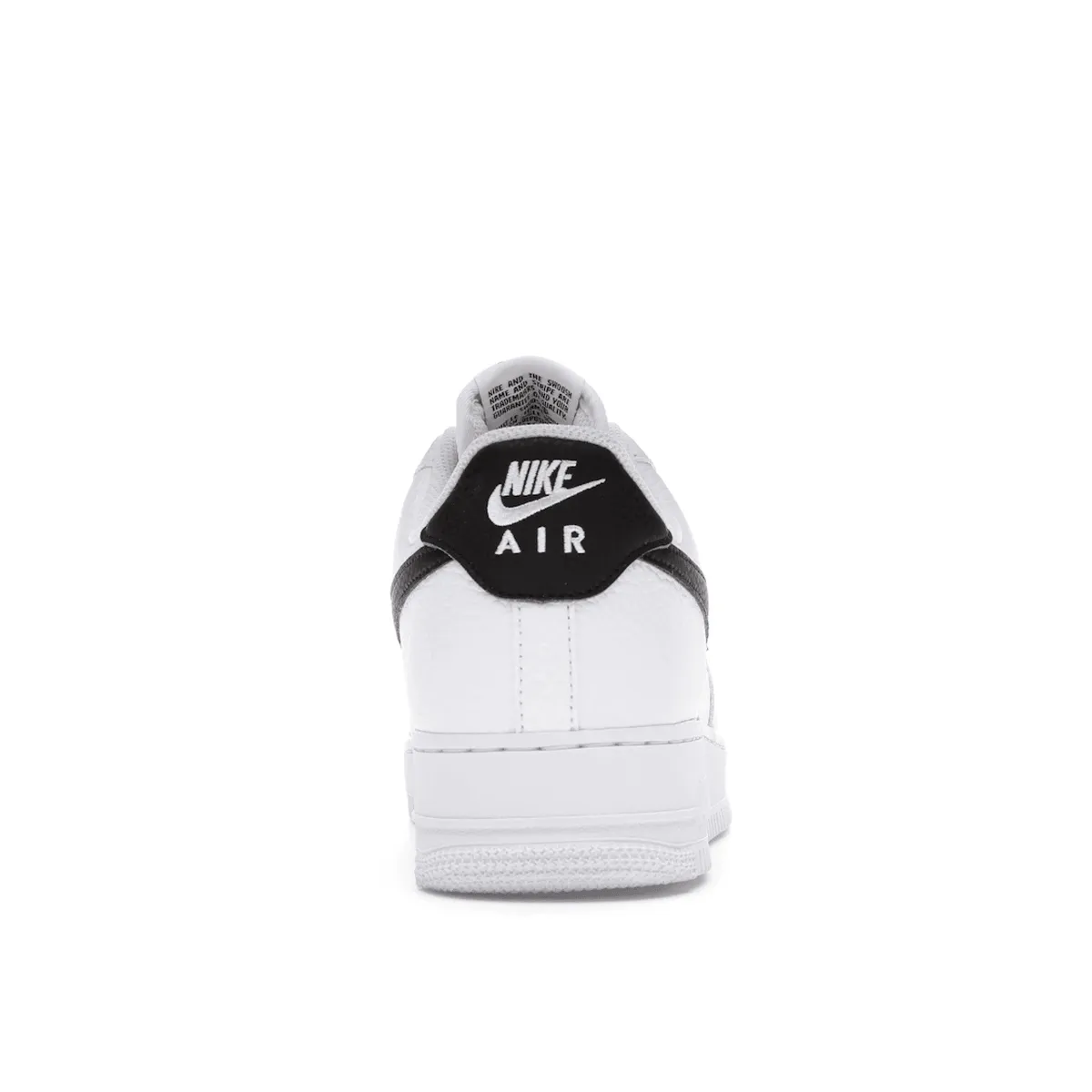 Air Force 1 07 White Black Pebbled Leather Nike Air Force 1 classic shoes