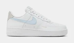 Air Force 1 '07 Womens Lifestyle Shoes (White/Light Bone/Light Armoury Blue) nike air force 1 timeless streetwear shoes
