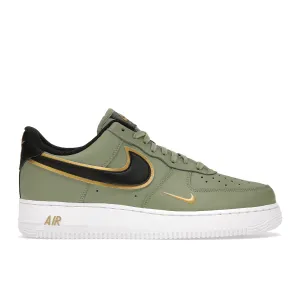 Air Force 1 Double Swoosh Olive Gold Black Nike Air Force 1 heritage shoes for everyday wear