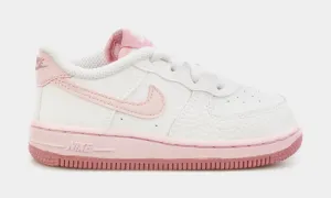 Air Force 1 Infant Toddler Basketball Shoes (White/Pink) nike air force 1 timeless streetwear shoes