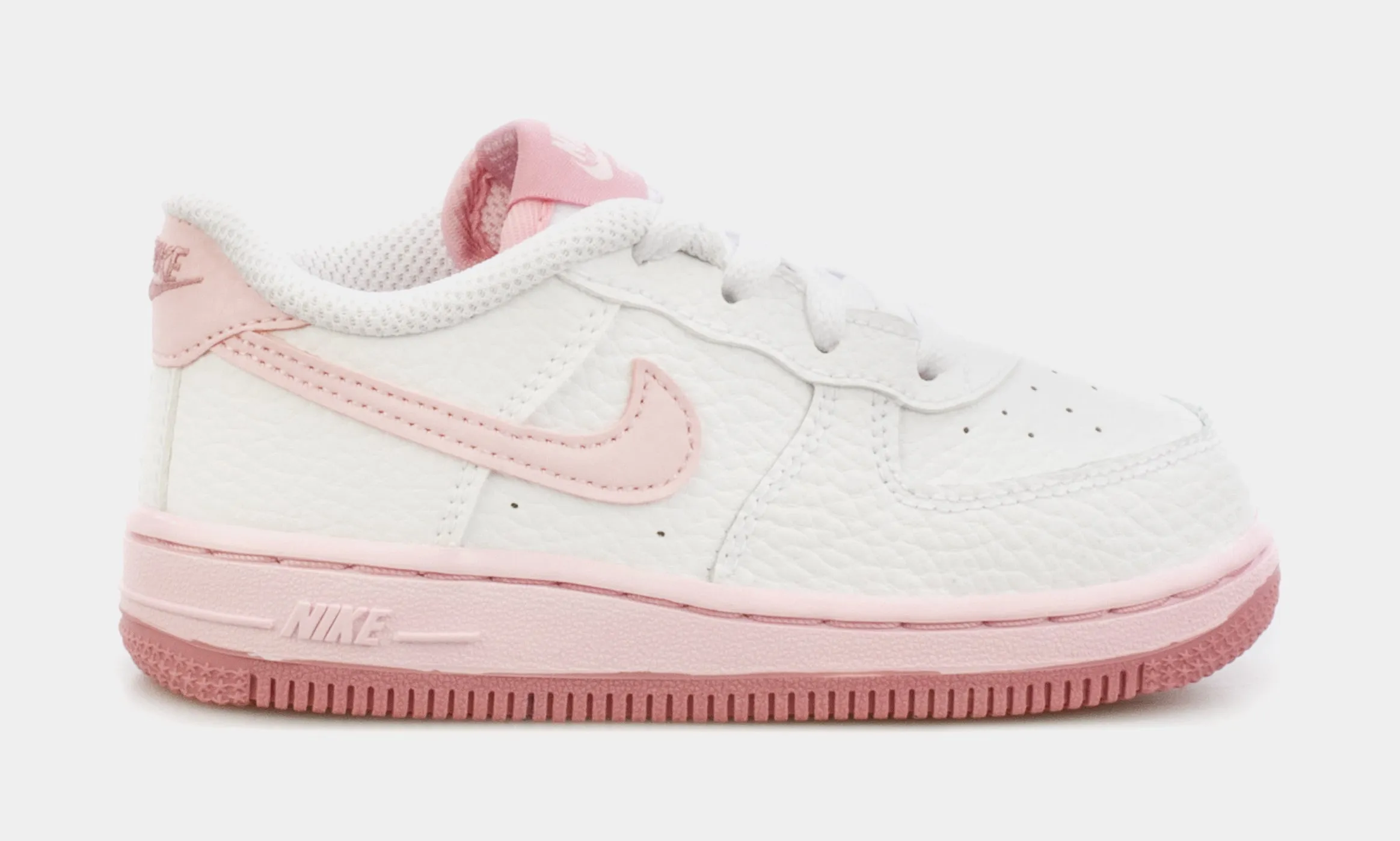 Air Force 1 Infant Toddler Basketball Shoes (White/Pink) nike air force 1 timeless streetwear shoes