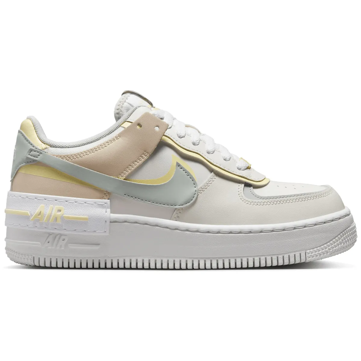 Air Force 1 Low Shadow Sail Light Silver Citron Tint Nike Air Force 1 heritage shoes for everyday wear