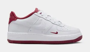Air Force 1 LV8 Grade School Basketball Shoes (White/Team Red) nike air force 1 timeless streetwear shoes