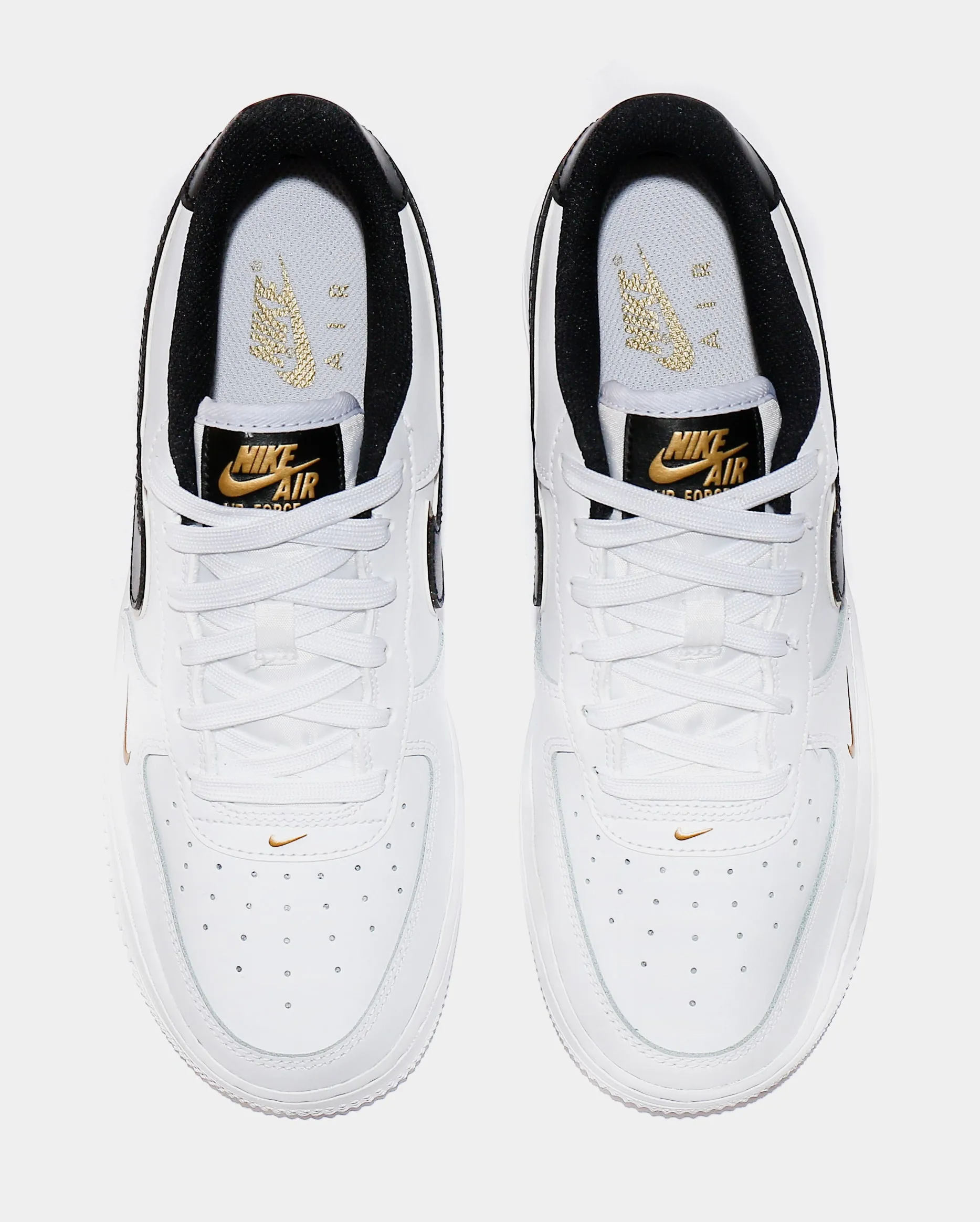 Air Force 1 LV8 Grade School Lifestyle Shoe (White/Gold) Nike Max 95 versions
