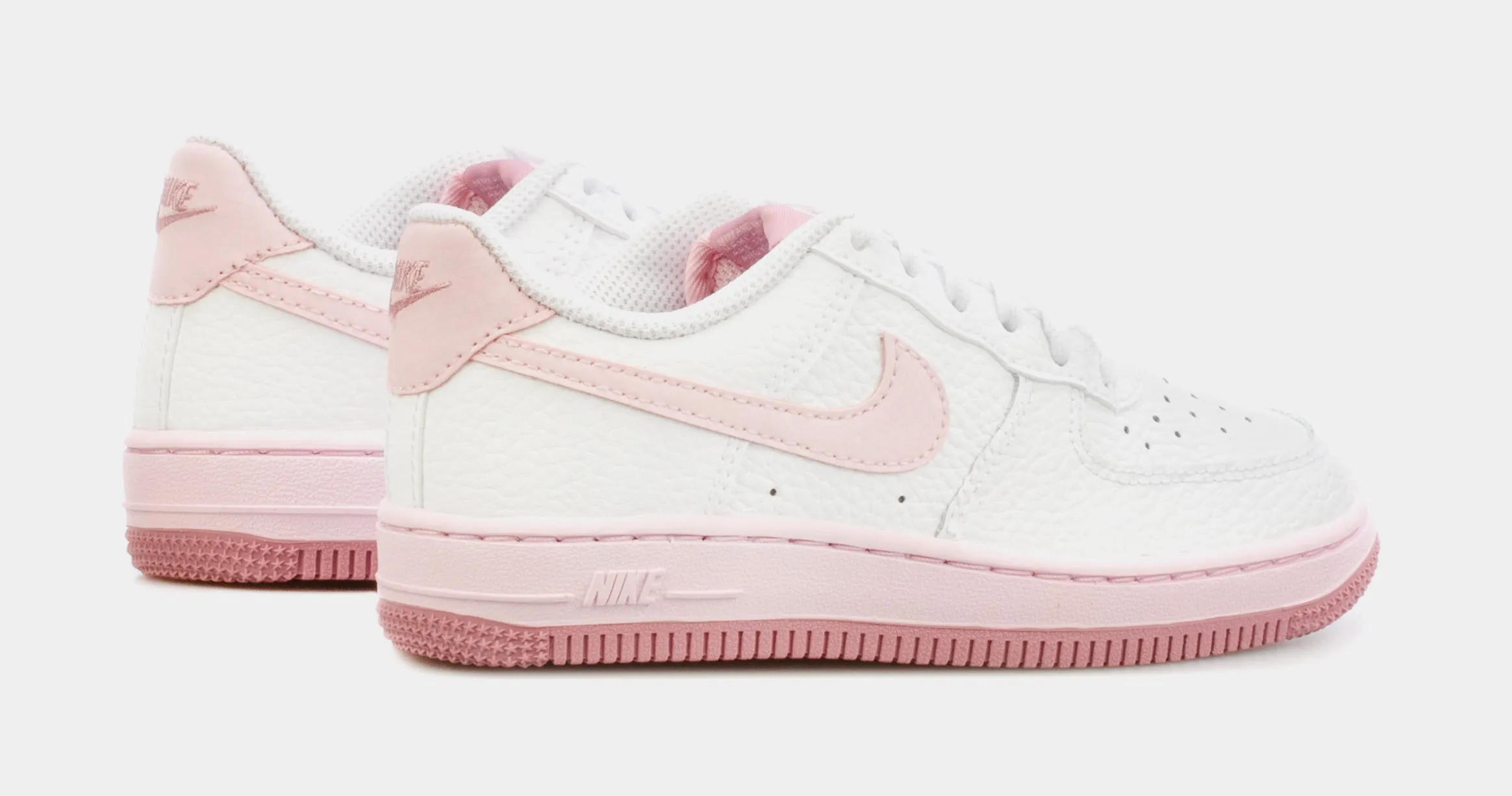 Air Force 1 Preschool Basketball Shoes (White/Pink) Nike Max 95 versions