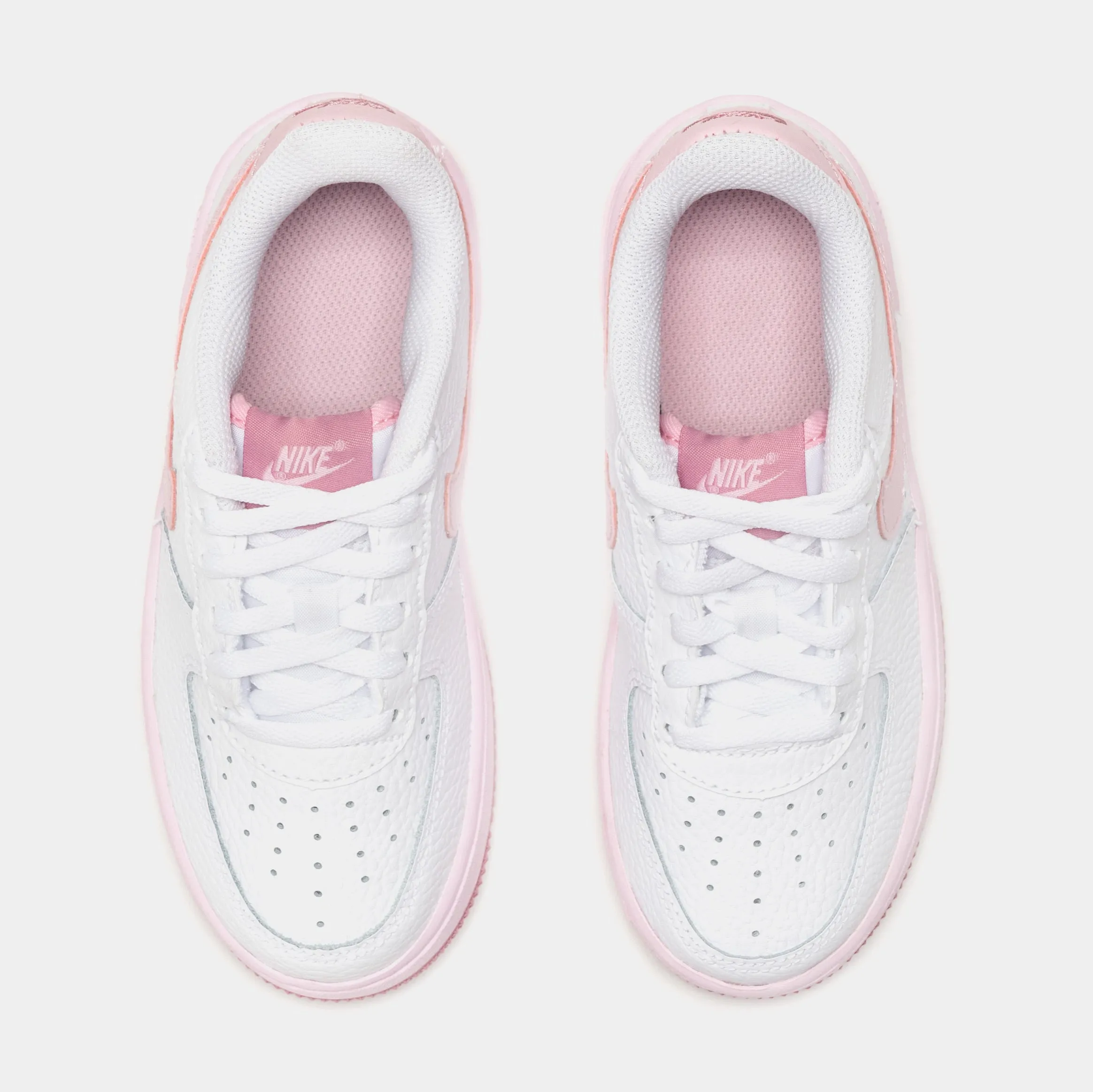 Air Force 1 Preschool Basketball Shoes (White/Pink) Nike Max 95 versions