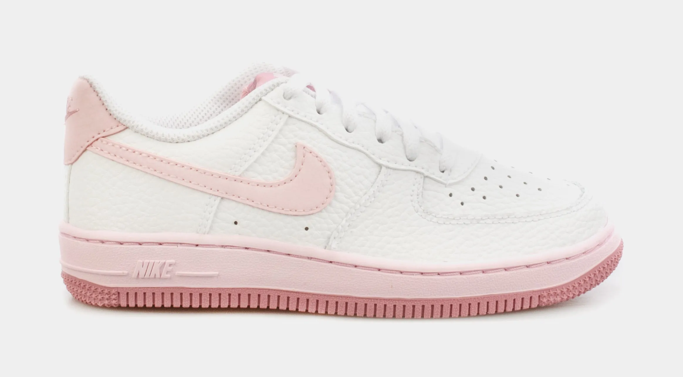 Air Force 1 Preschool Basketball Shoes (White/Pink) nike air force 1 timeless streetwear shoes