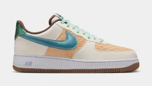 Air Force 1 Retro Sesame and White Mens Basketball Shoes (Summit White/Glacier Blue/Mint Foam) nike air force 1 timeless streetwear shoes
