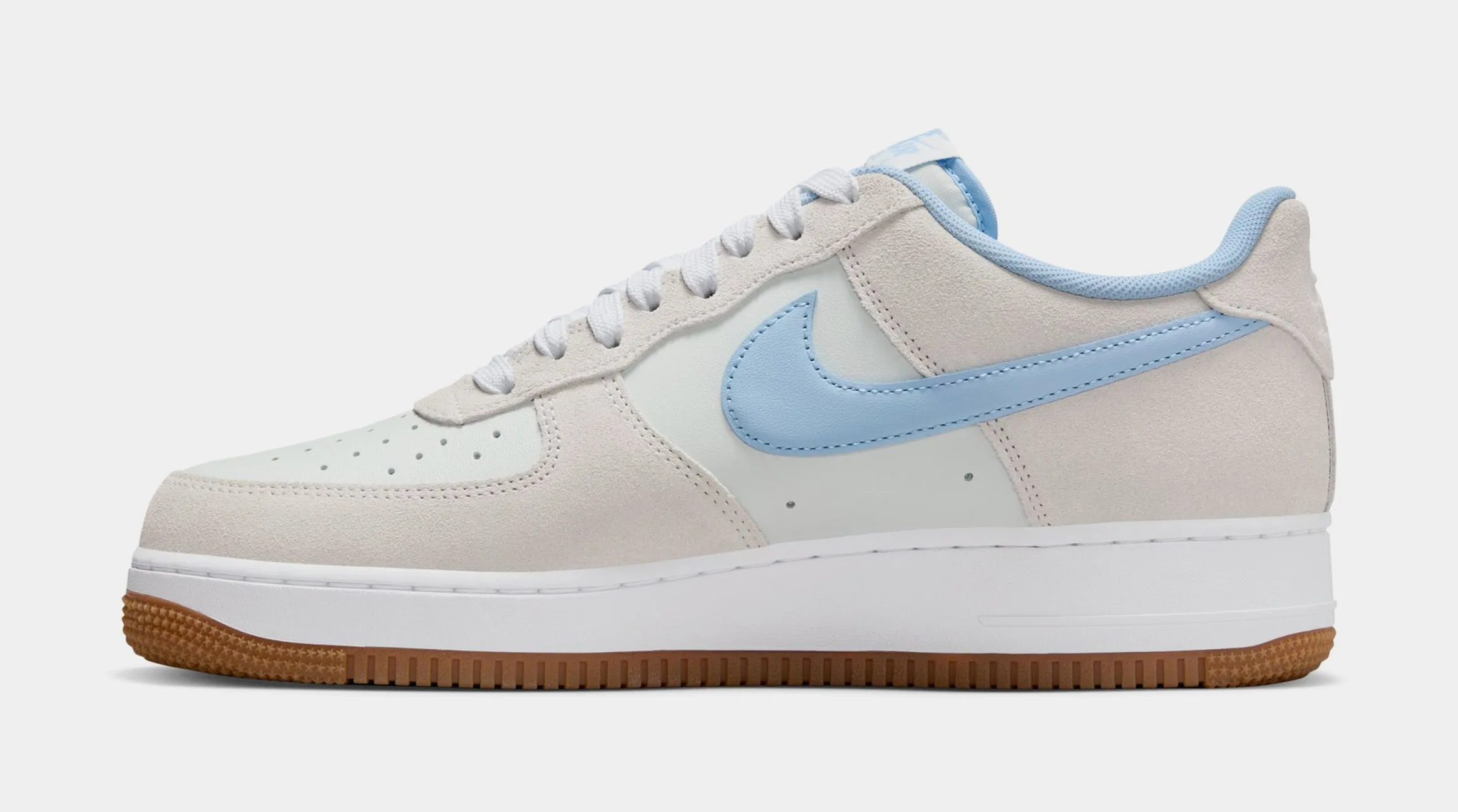 Air Force 1 SK8 Mens Lifestyle Shoes (Photon Dust/White/Gum Medium Brown/Psychic Blue) Nike Max 95 versions