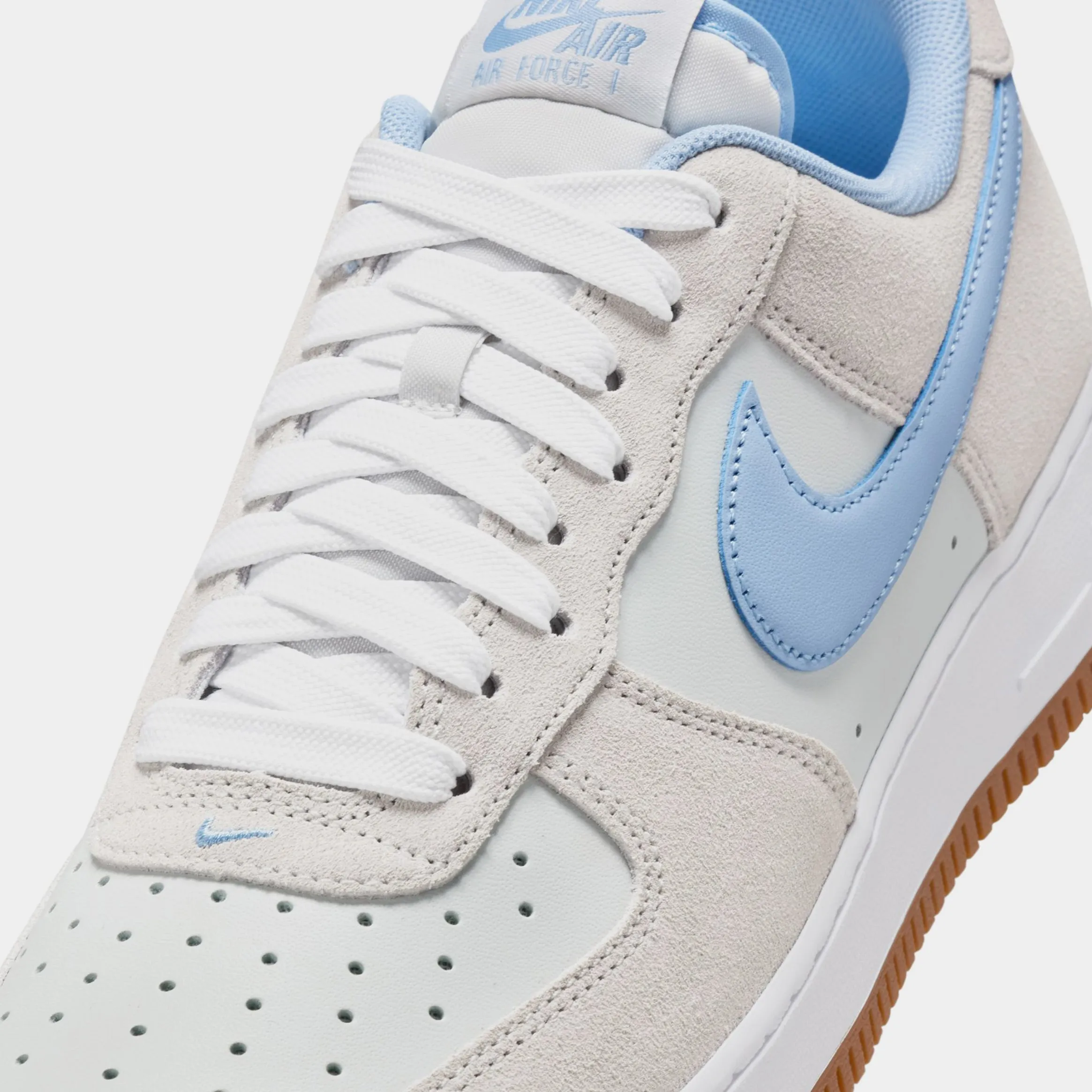 Air Force 1 SK8 Mens Lifestyle Shoes (Photon Dust/White/Gum Medium Brown/Psychic Blue) Nike Max 95 versions