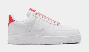 Air Force 1 Womens Lifestyle Shoes (White/Pink Foam/Metallic Silver/Light Crimson) nike air force 1 timeless streetwear shoes