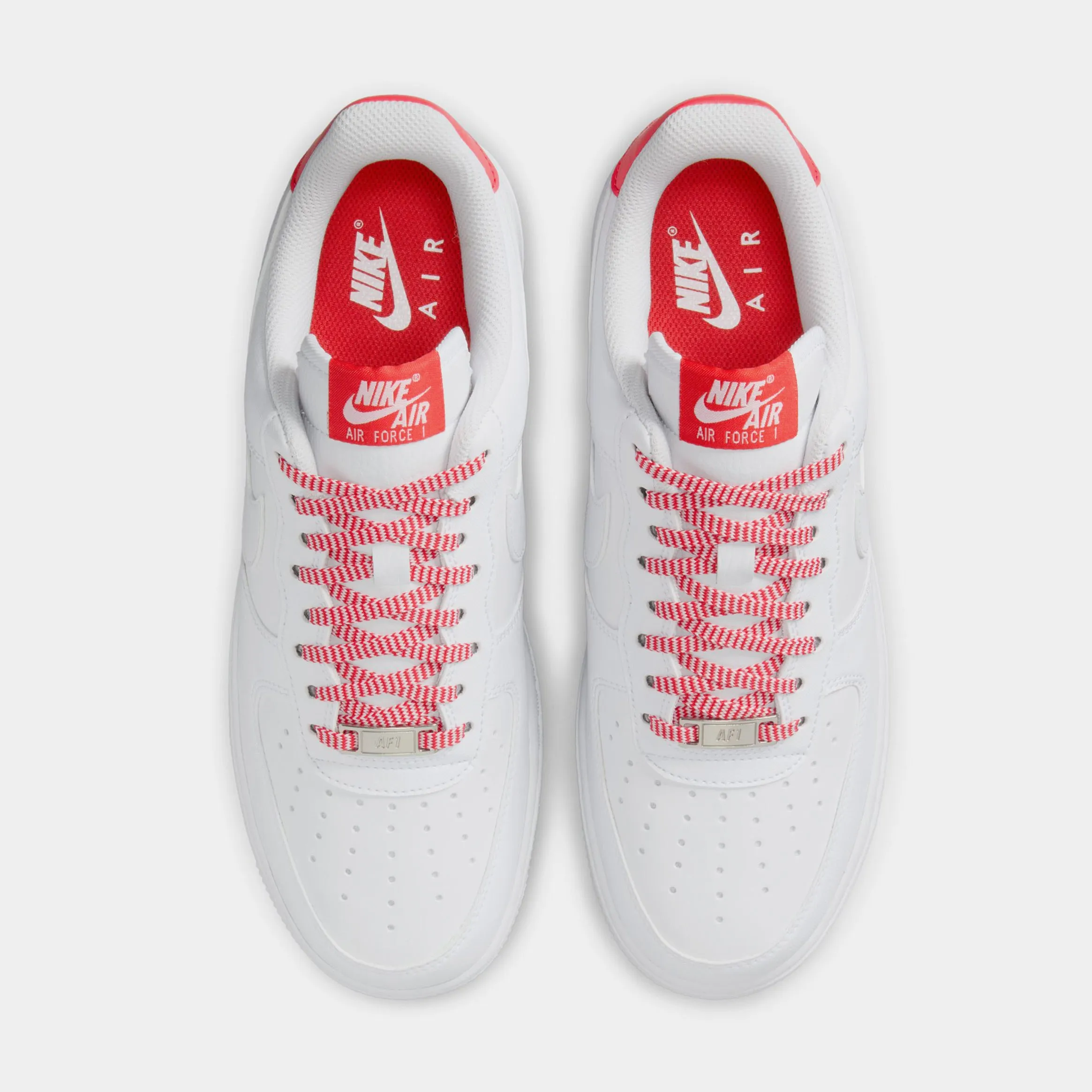 Air Force 1 Womens Lifestyle Shoes (White/Pink Foam/Metallic Silver/Light Crimson) Nike Max 95 versions