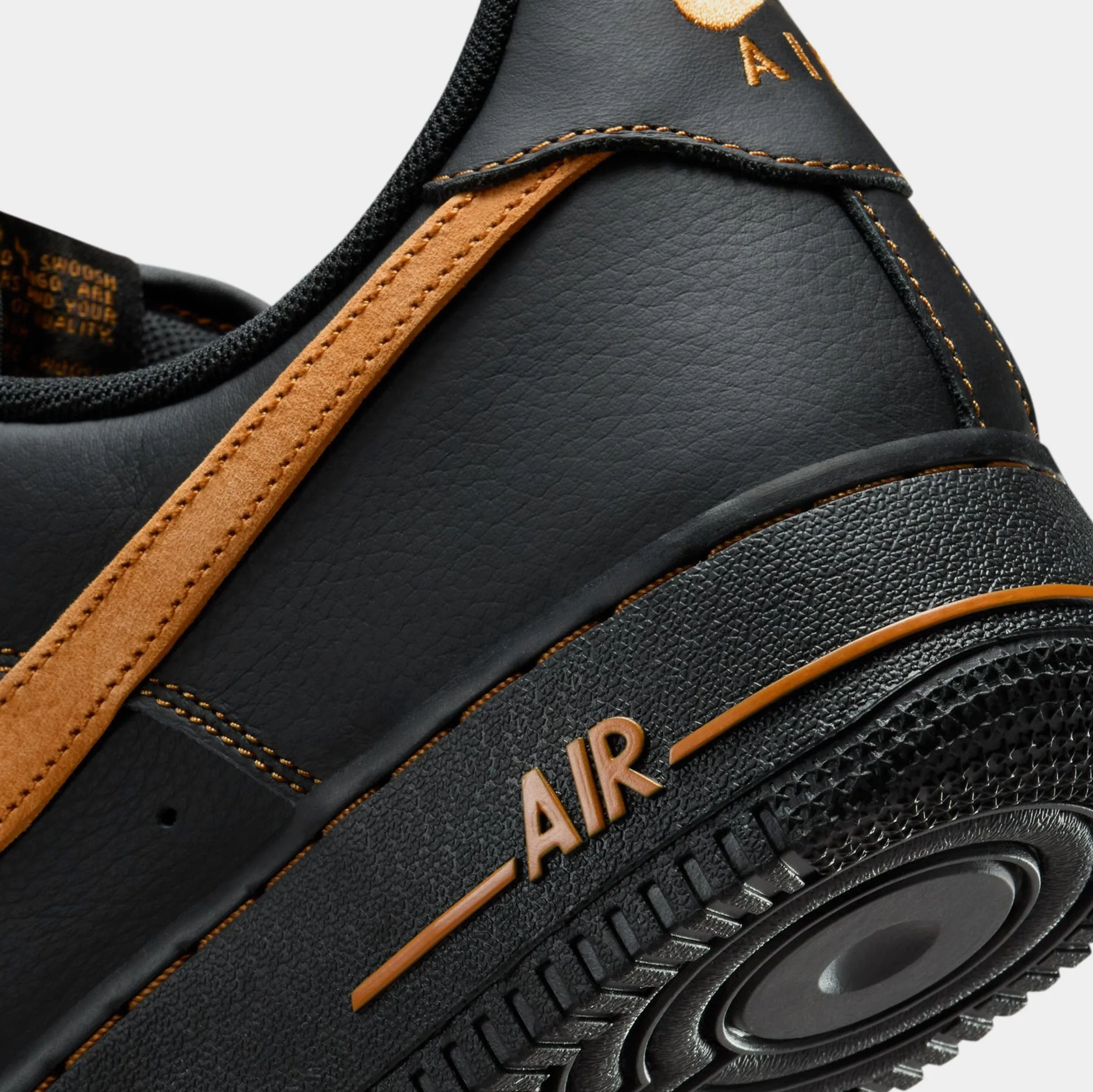 Air Force 1'07 LV8 Mens Lifestyle Shoes (Black/Desert Ochre) Nike Max 95 versions