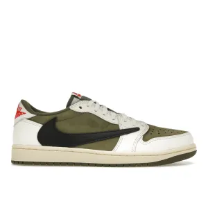 Air Jordan 1 Retro Low AND SP Travis Scott Medium Olive nike air max 90 classic design running shoes
