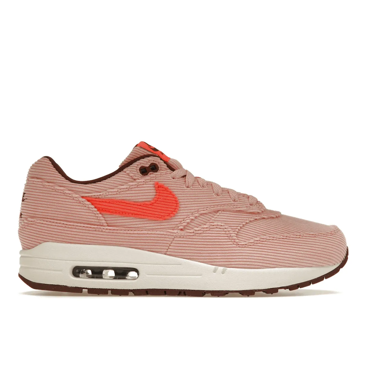 Air Max 1 Corduroy PRM Coral Stardust Nike Air Max casual shoes with visible air tech