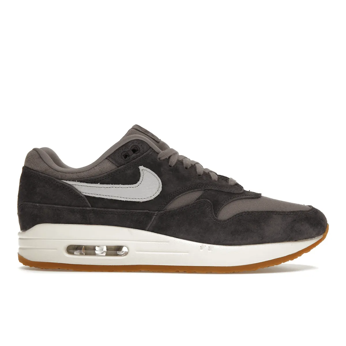 Air Max 1 Crepe Soft Grey Nike Air Max casual shoes with visible air tech