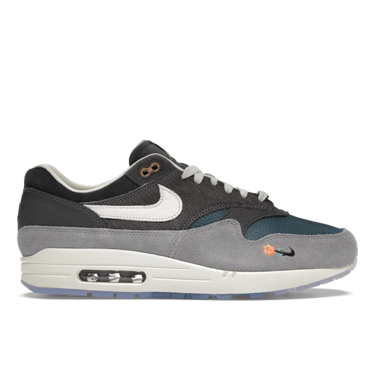 Air Max 1 Kasina Won-Ang Grey Nike Air Max casual shoes with visible air tech