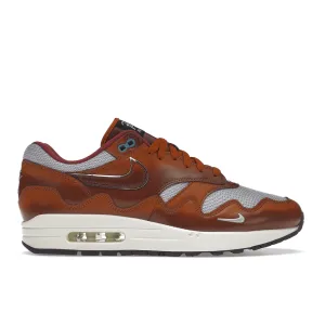 Air Max 1 Patta Waves Dark Russet Nike Air Max casual shoes with visible air tech