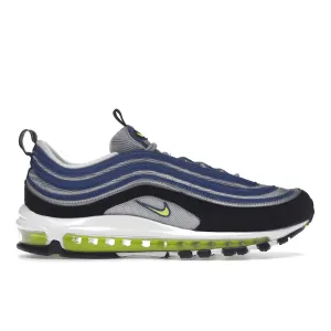 Air Max 97 AND Atlantic Blue Voltage Yellow Nike Air Max casual shoes with visible air tech