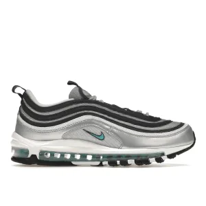 Air Max 97 Metallic Silver Chlorine Nike Air Max casual shoes with visible air tech