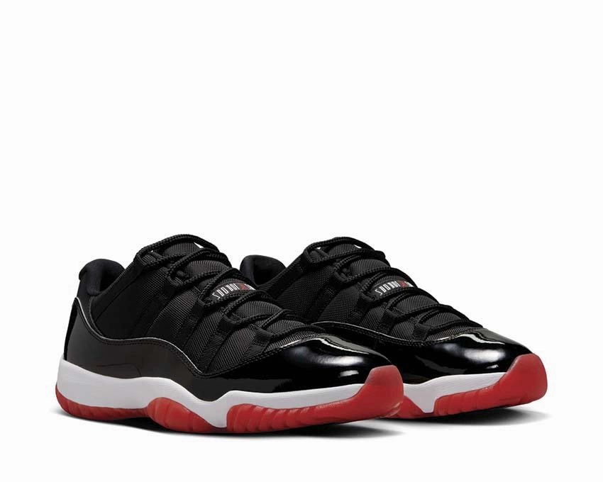 Air Jordan 11 Retro Low "Bred" Vintage leather court sneakers