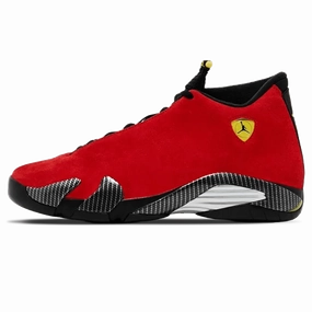Air Jordan 14 Retro 'Ferrari' 2025 Air Jordan 1 sneakers with heritage court style