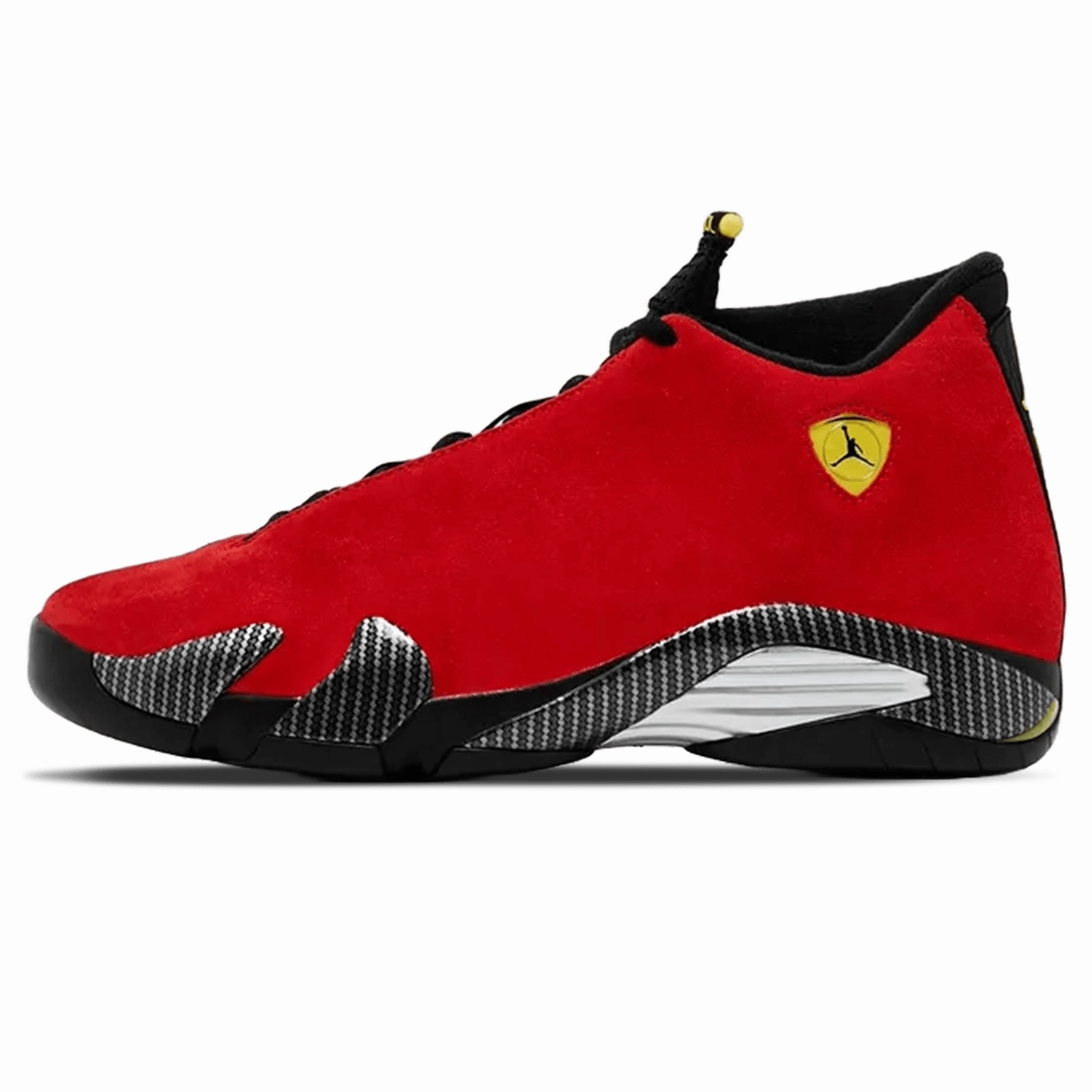 Air Jordan 14 Retro 'Ferrari' 2025 Air Jordan 1 sneakers with heritage court style
