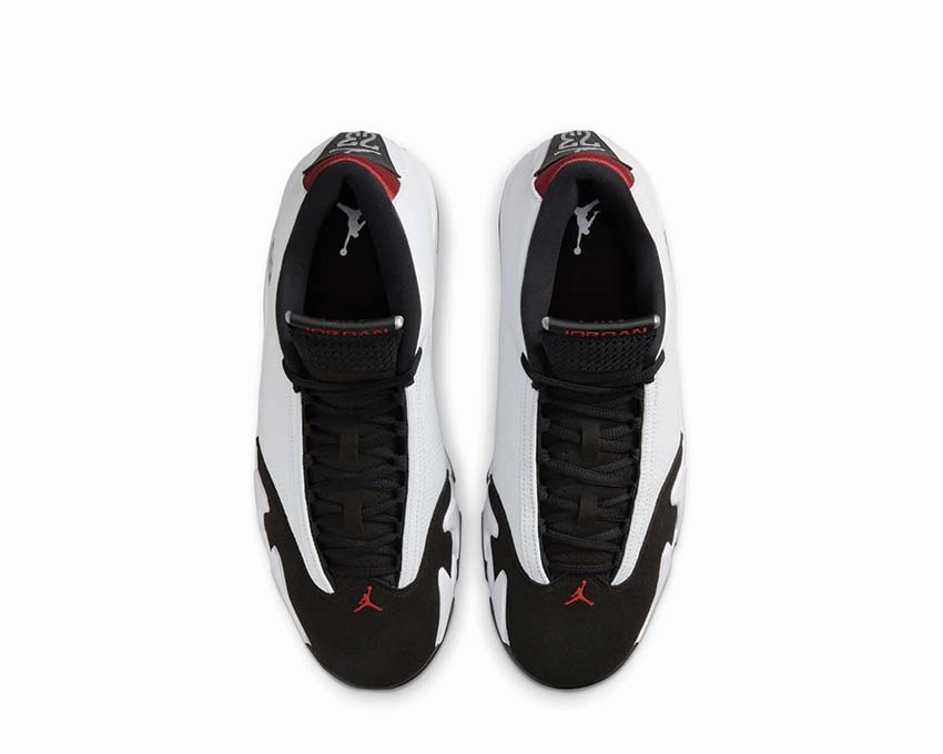 Air Jordan 14 Retro "Black Toe" Vintage leather court sneakers
